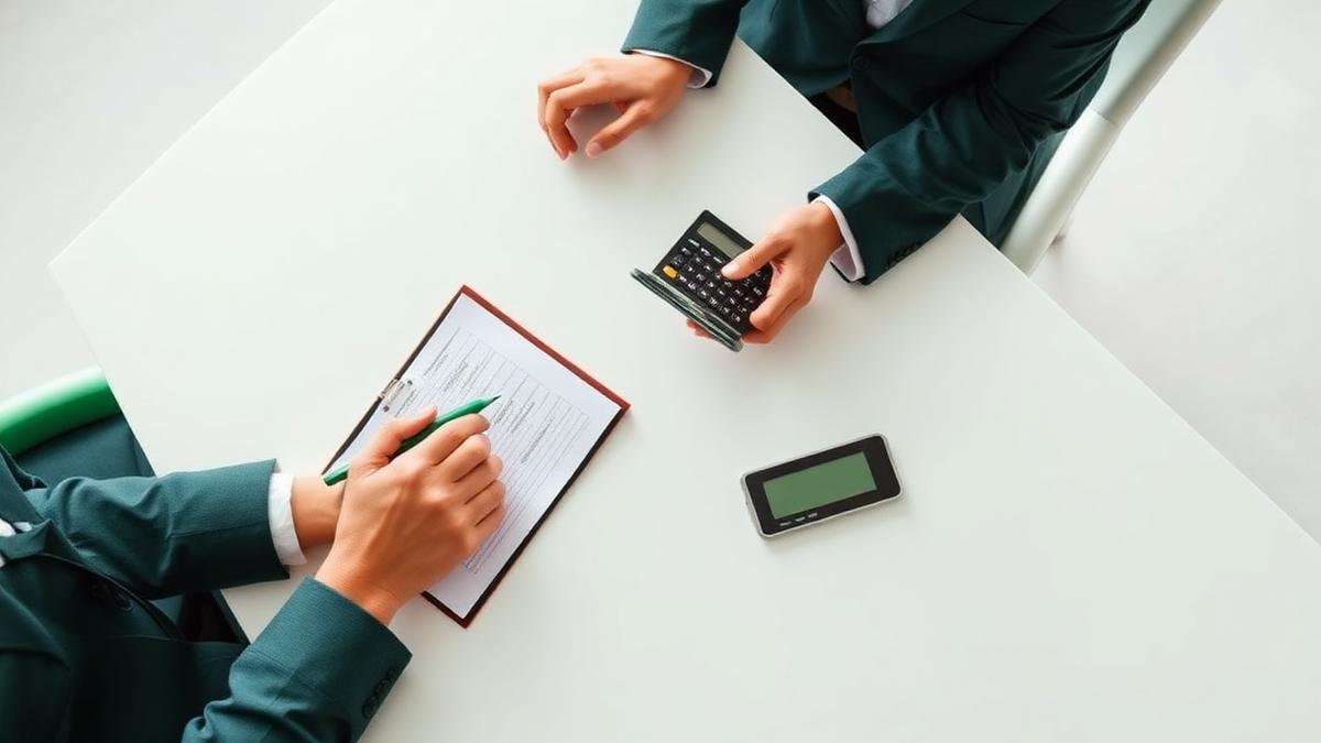 Two people reviewing compensation figures at a table during a salary negotiation, illustrating why employers produce counter-offers